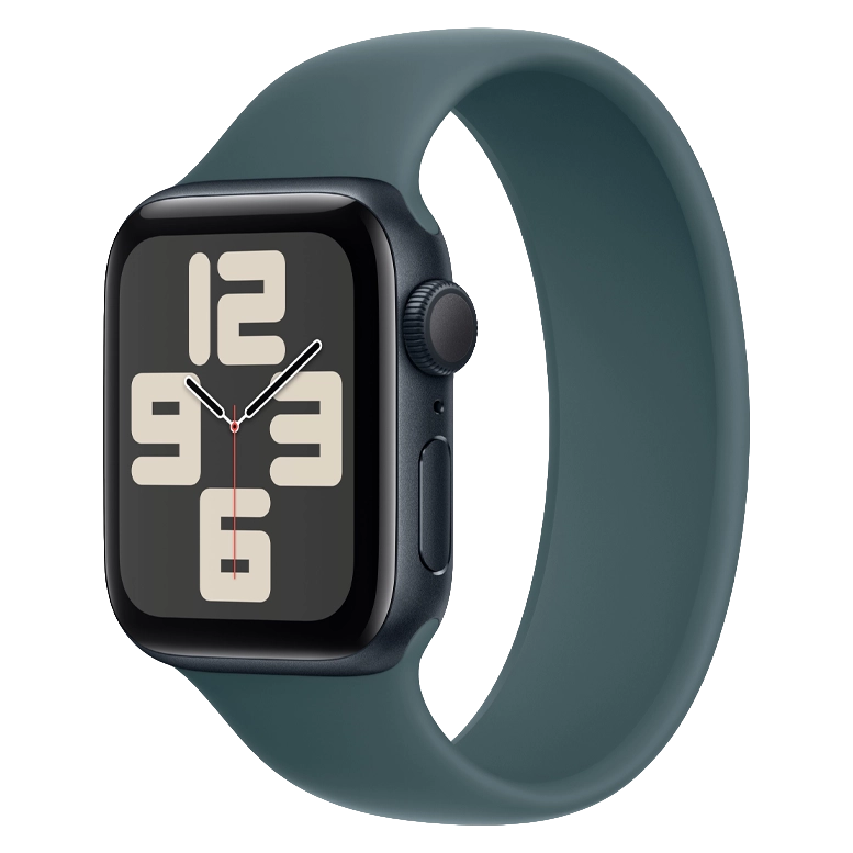 Apple Watch SE 2024 Midnight GPS Solo Loop Lake Green 44 mm