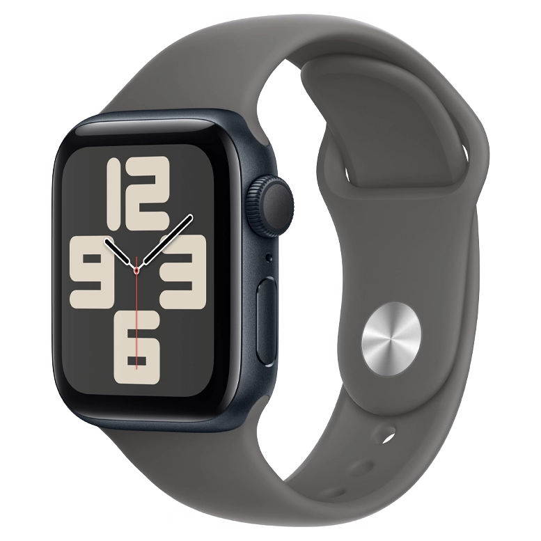 Apple Watch SE 2024 Midnight GPS Sport Band Stone Gray 40 mm