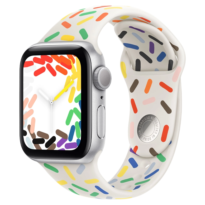 Apple Watch SE 2024 Silver GPS Sport Band Pride Edition 40 mm