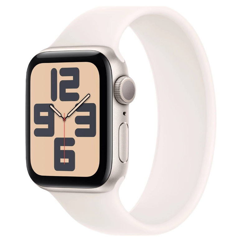 Apple Watch SE 2024 Starlight GPS Solo Loop Light Blush 44 mm