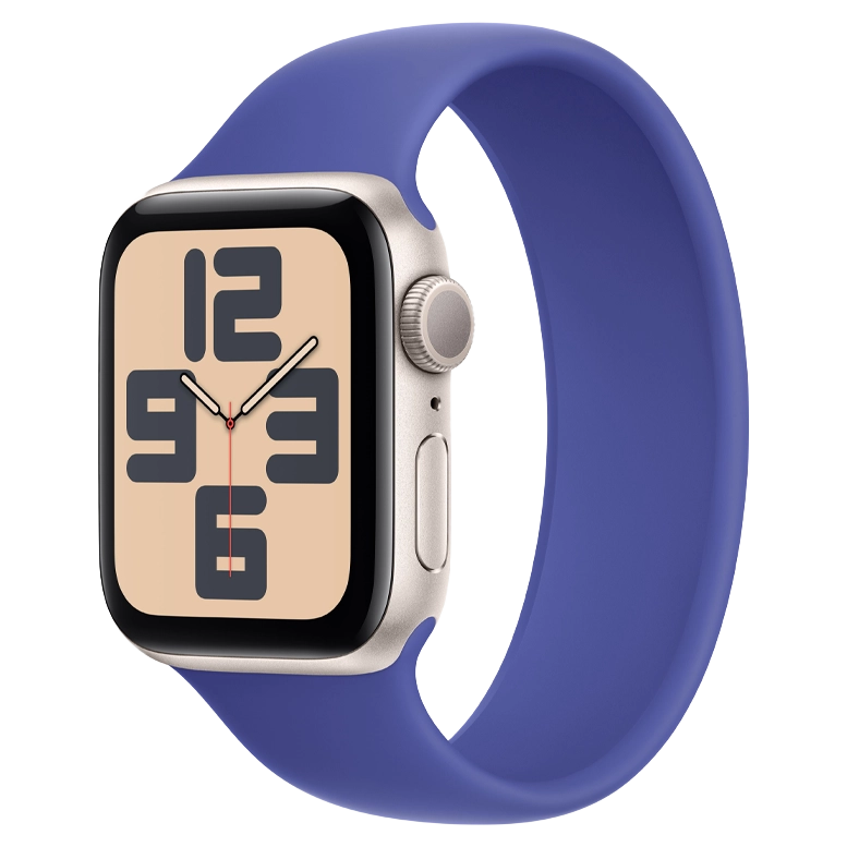 Apple Watch SE 2024 Starlight GPS Solo Loop Ultramarine 44 mm