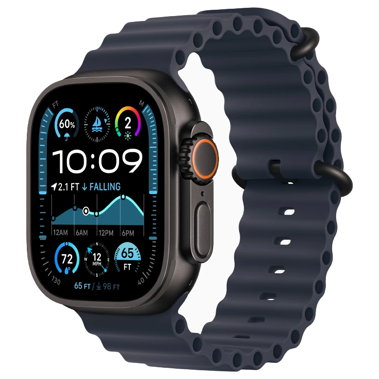 Apple Watch Ultra 2 Black Ocean Band Navy