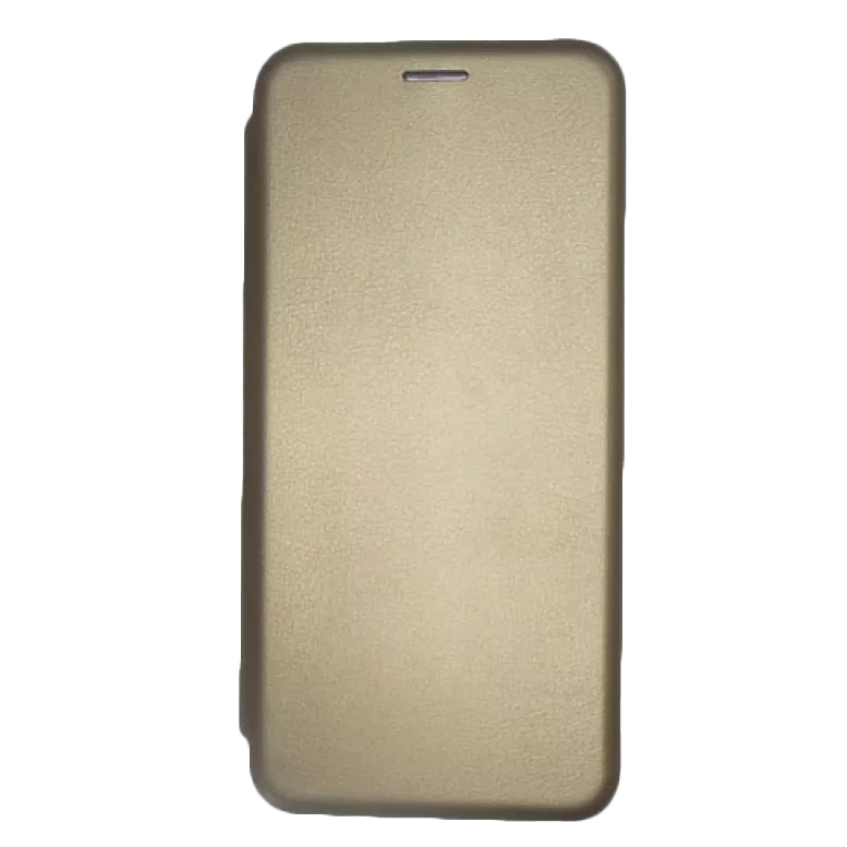 Flip case Smooth/plain leather for Xiaomi Redmi Note Gold