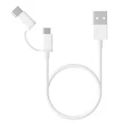 Кабель USB 2 в 1 Xiaomi (Micro USB/Type C) 100 см