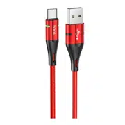 HOCO U93 Shadow charging data cable for Type-C Red