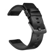 Ремешок кожаный для Amazfit 22mm Black