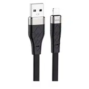 HOCO X53 Angel silicone charging data cable for Lightning Black