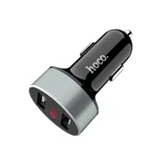 Автомобильная зарядка HOCO Z26 high praise dual port car charger with digital display White