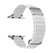 Ремешок кожаный для Apple Watch 42/44/45 мм с MagSafe, White