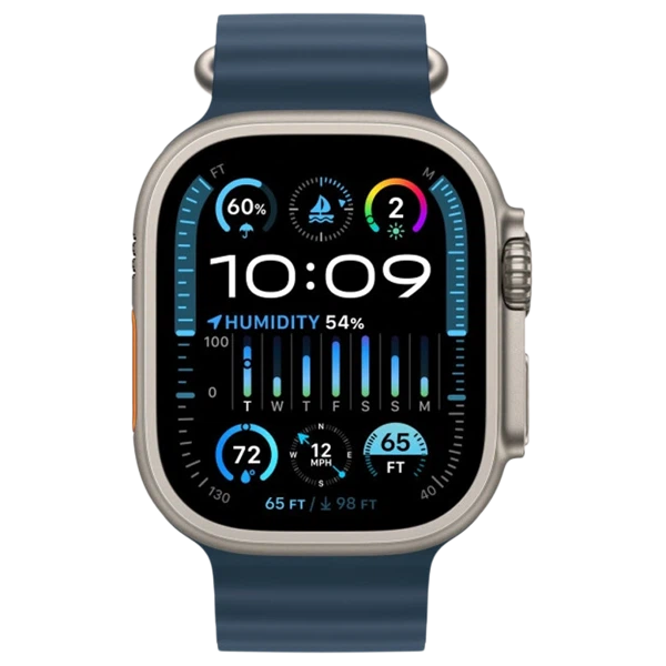 Apple Watch Ultra 2 GPS 49mm Titanium Beige Silicon Blue