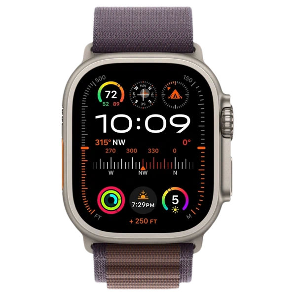 Apple Watch Ultra 2 GPS 49mm Titanium Beige Alpine Loop Indigo
