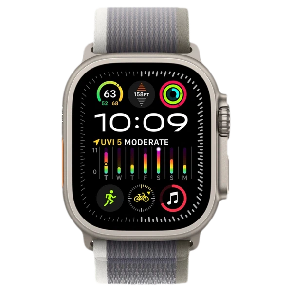 Apple Watch Ultra 2 GPS 49mm Titanium Beige Trail Loop Green/Gray