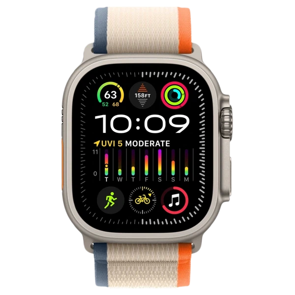 Apple Watch Ultra 2 GPS 49mm Titanium Beige Trail Loop Orange/Beige