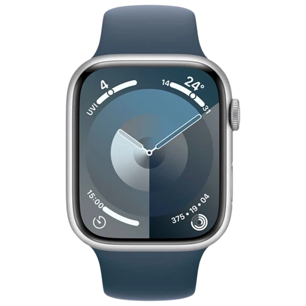Apple Watch 9 GPS 41mm Aluminiu Silver Silicon Blue