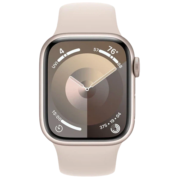 Apple Watch 9 GPS 45mm Aluminiu Starlight Silicon Beige