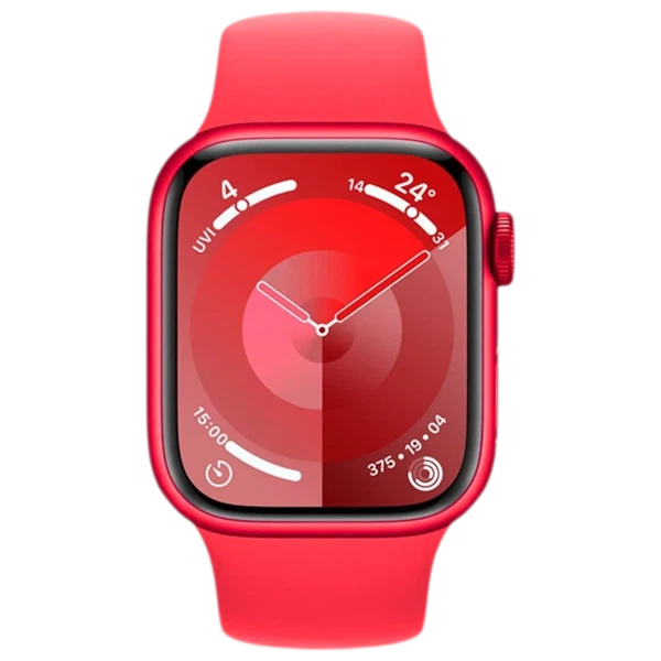 Apple Watch 9 GPS 45mm Aluminiu Red Silicon Red