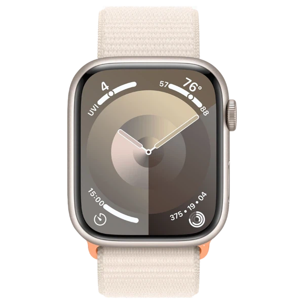 Apple Watch 9 GPS 45mm Starlight Aluminiu Starlight Sport Loop