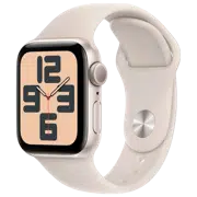 Apple Watch SE 2024 Starlight GPS Sport Band Light Blush 40 mm