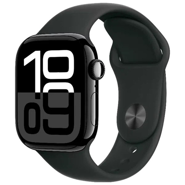 Apple Watch 10 Aluminum GPS Jet Black Sport Band Black 42 mm