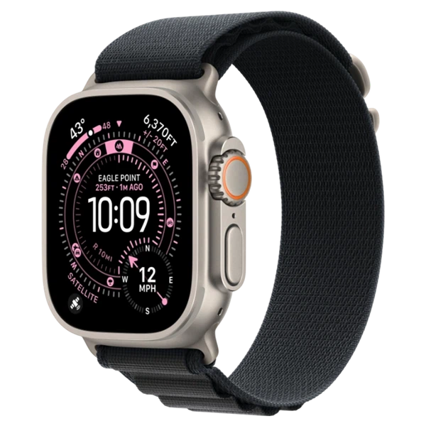 Apple Watch Ultra 3 Natural Alpine Loop Black