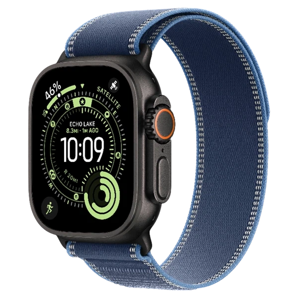 Apple Watch Ultra 3 Black Trail Loop Bright Blue