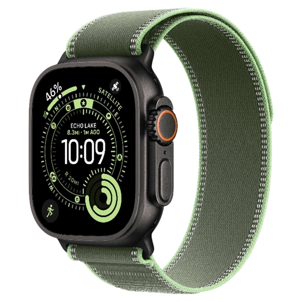 Apple Watch Ultra 3 Black Trail Loop Green/Neon