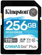 Карта памяти Kingston SD 256Gb Class10 UHS-I U3 (V30) (SDG3/256GB)