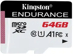 Карта памяти microSD Kingston High Endurance (24/7 recording) 95Mbps/ 64GB