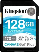 Карта памяти Kingston SD 128Gb Class10 UHS-I U3 (V30) (SDG3/128GB)