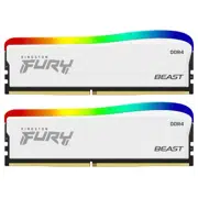 Оперативная память Kingston FURY® Beast DDR4 White RGB Special Edition 3600 МТ/с 16ГБ (Kit of 2*8GB)