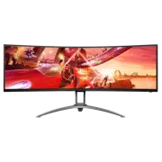 49.0" Игровой Монитор AOC AGON AG493QCX / Curved / UltraWide / 32:9 / 144Hz / Black/Silver