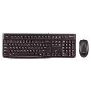 Tastatura & Mouse Logitech Desktop MK120, Cu fir, Negru