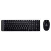 Tastatura & Mouse Logitech MK 220, Fara fir, Negru