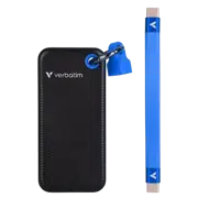 Внешний портативный SSD накопитель Verbatim Pocket, 1 ТБ Gen 2, Черный/Синий