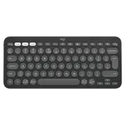 Tastatură Logitech Pebble Keys 2 K380S, Fara fir, Graphite