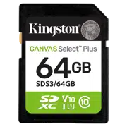 Карта памяти Kingston Canvas Select Plus, 64 ГБ, Black