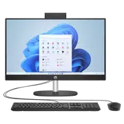 Computer All-in-One HP AiO 24-cr0013ci, Ryzen 5, 16GB/512GB, 60 Hz, Negru