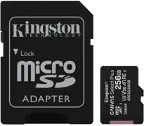 Карта памяти Kingston microSD 256Gb Class 10 U1 + SD adapter (SDCS2/256GB)