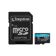 Карта памяти microSD Kingston Canvas Go! Plus 170Mbps/ 512GB + SD adapter