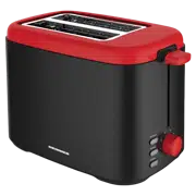 Toaster Heinner HTP-800BKR, Red/Black