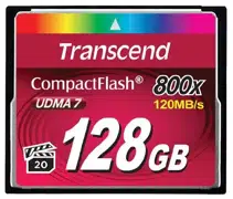 Карта памяти Transcend CompactFlash 128Gb 800X (TS128GCF800)