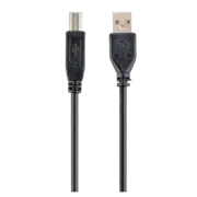 Адаптер Cablexpert CCP-USB2-AMBM-1M, USB-A to USB-B, Черный
