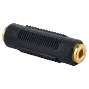 Аудио адаптер Cablexpert A-3.5FF-01, 3.5 мм, Черный