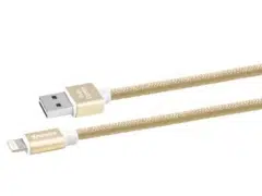 Кабель для зарядки и синхронизации Xpower Micro cable Nylon, USB Type-A/micro-USB, 1м, Золотистый