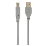 Кабель Cablexpert CCP-USB2-AMBM-6G, USB-A to USB-B, 1.8 м, Серый