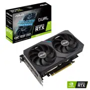 Видеокарта ASUS DUAL-RTX3060-O12G-V2, 12ГБ GDDR6 192бит