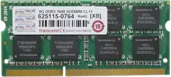 Оперативная память Transcend 8Gb DDR3-PC12800 SODIMM CL11 (TS1GSK64W6H)