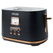 Toaster MUSE MS-130 BC, Black/Gold