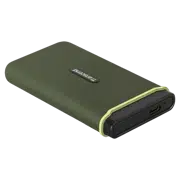 Внешний портативный SSD накопитель Transcend ESD380C, 500 ГБ, Military Green