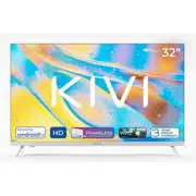 32" LED SMART Телевизор KIVI 32H760QW, 1366x768 HD, Android TV, Белый